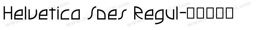 Helvetica Soes Regul字体转换